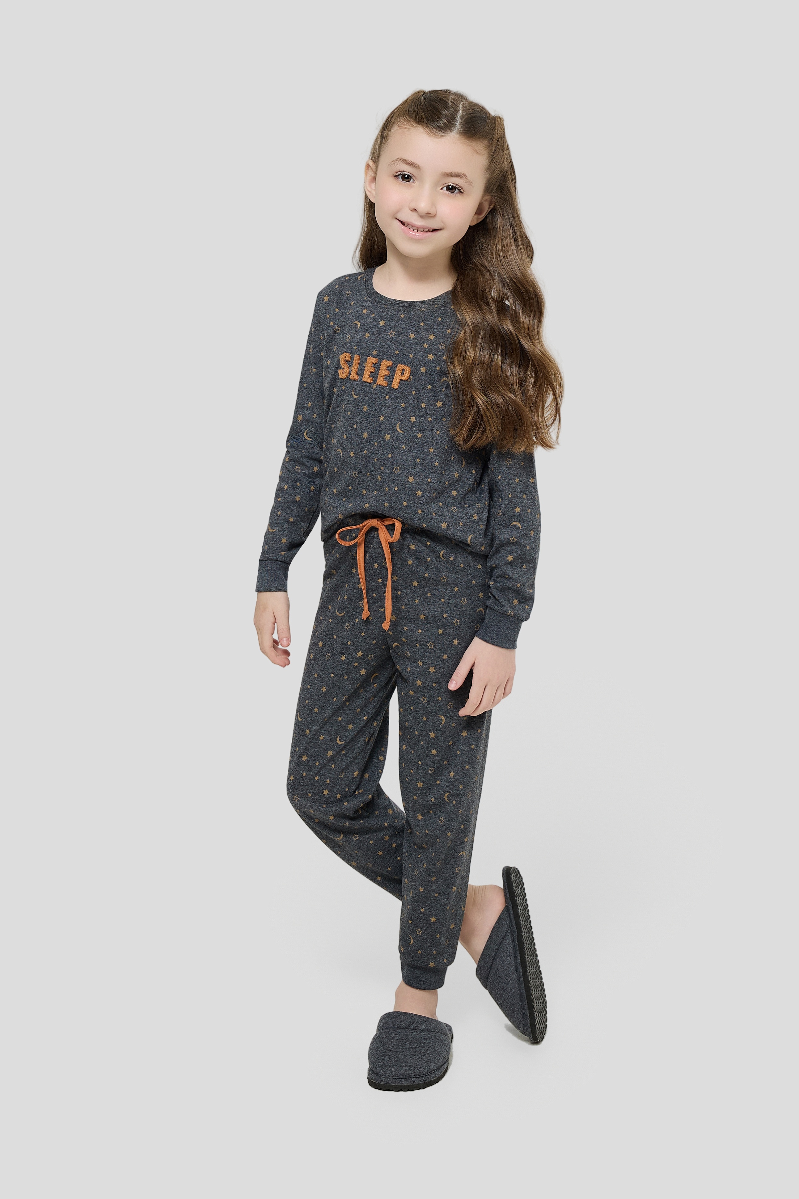 PIJAMA FEM INF/JUV LONGO CEU DE INVERNO