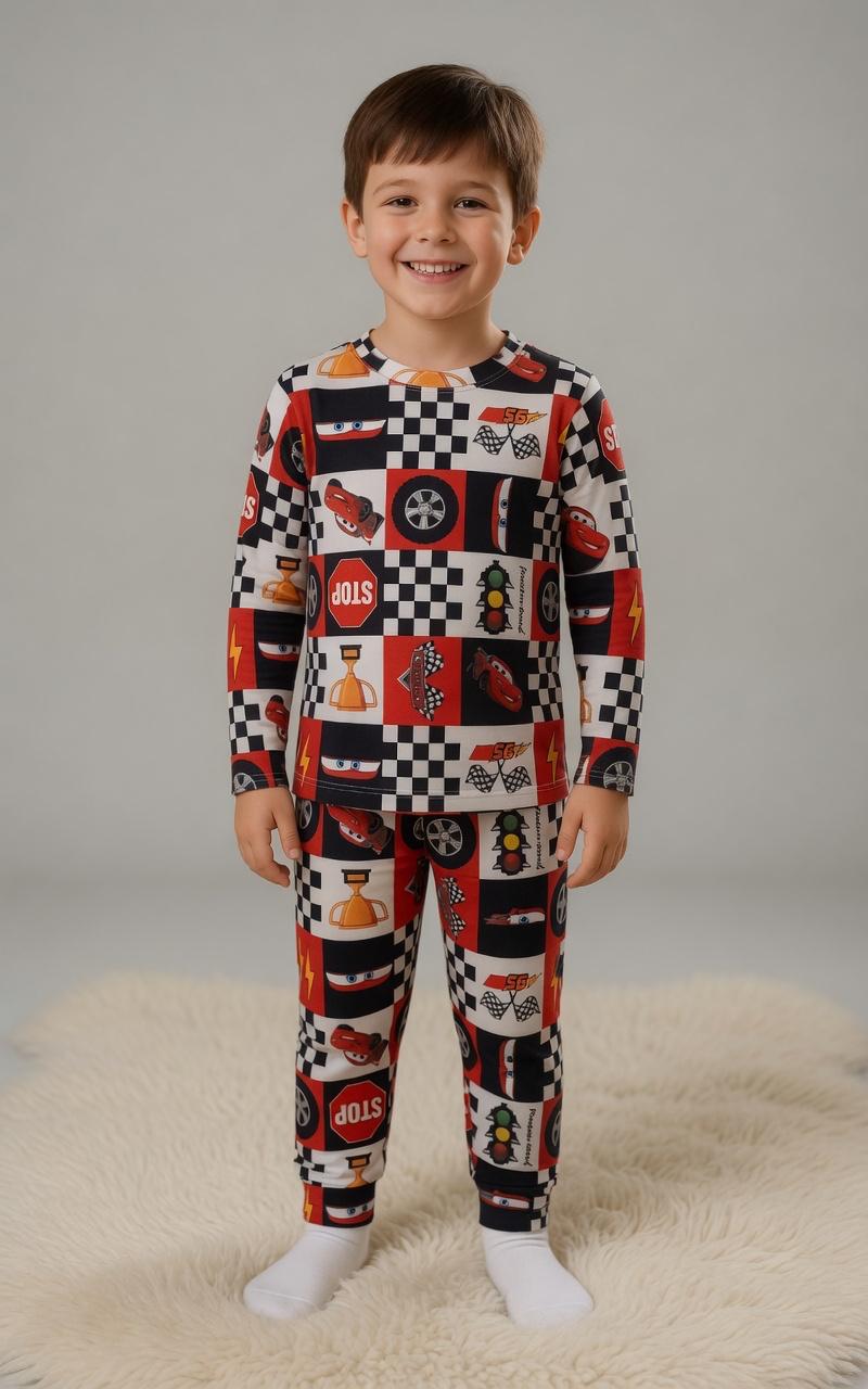 PIJAMA LONGO INFANTIL CARROS