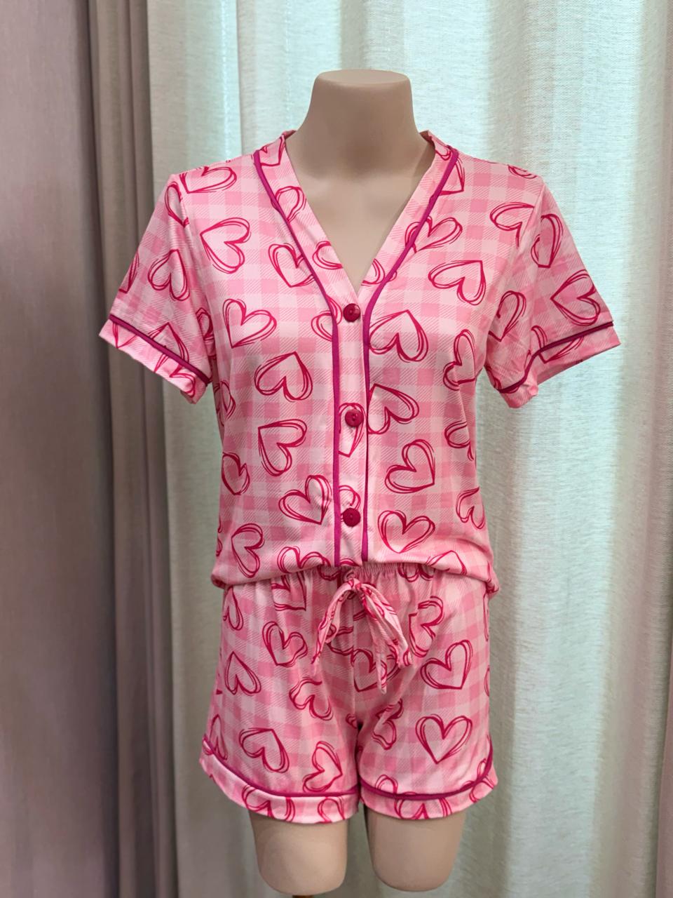 AMERI. EST S/ GOLA - CORAÇÃO XADREZ - Imagem 1