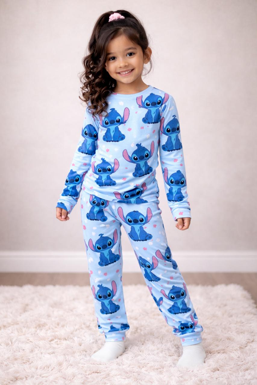 PIJAMA LONGO INFANTIL STITCH
