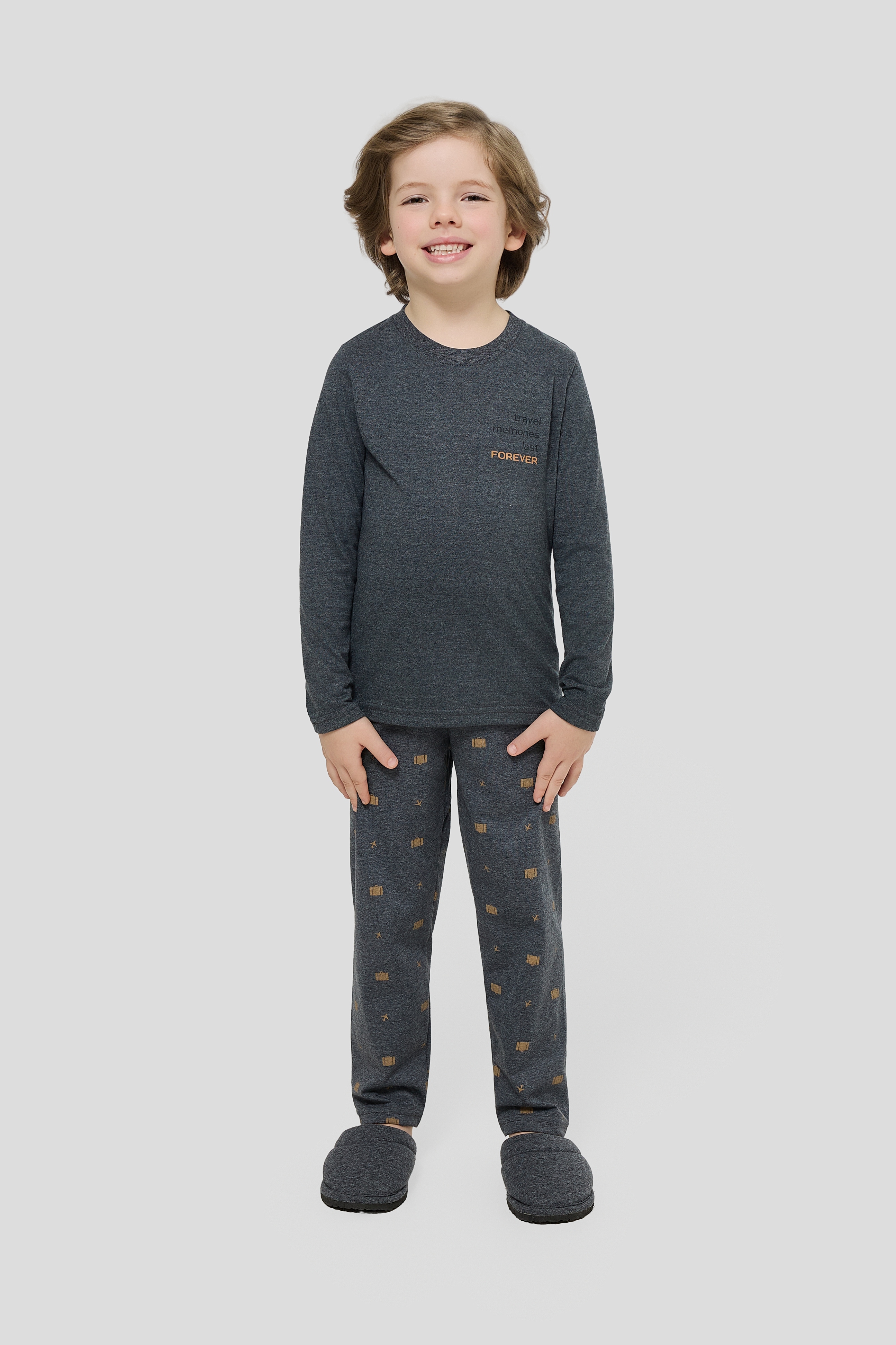 PIJAMA MASC INF/JUV MANGA LONGA MEMORIAS