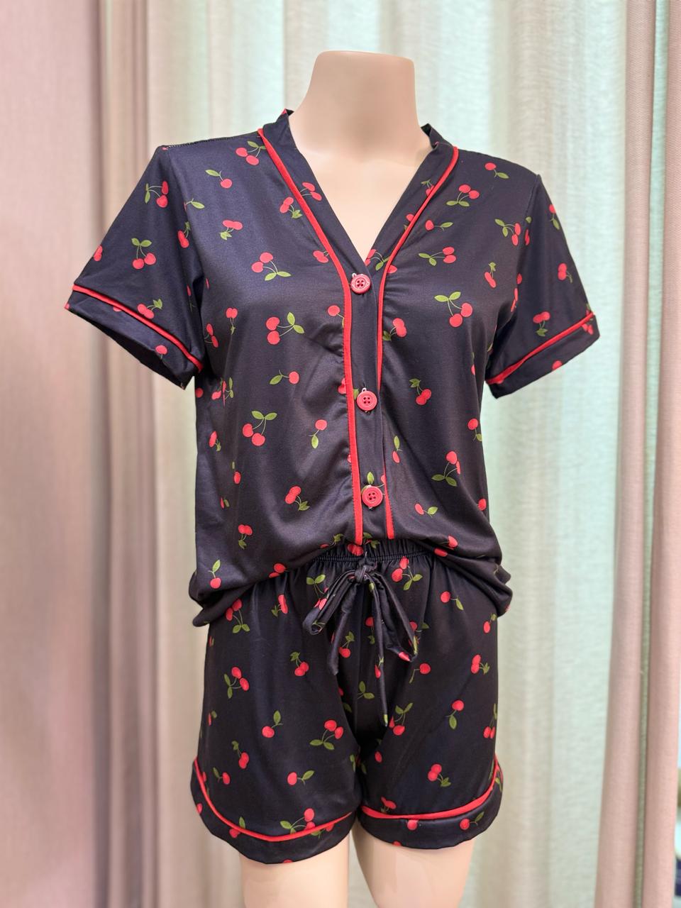 AMERI. EST S/ GOLA - CEREJA/PRETA - Imagem 1